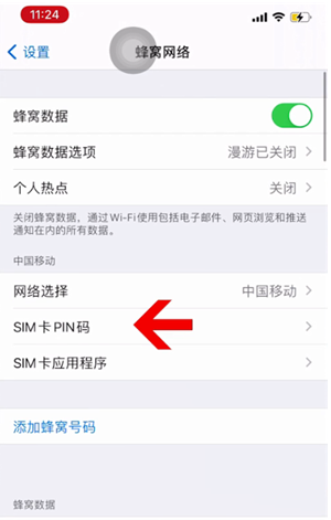 岳普湖苹果14维修网分享如何给iPhone14的SIM卡设置密码 