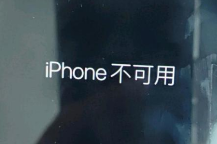 岳普湖苹果服务网点分享锁屏界面显示“iPhone 不可用”如何解决 